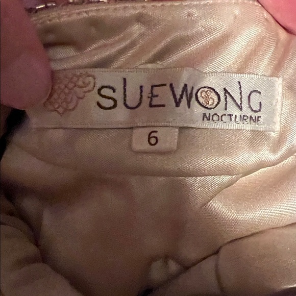 Sue Wong Tan and Gold Beaded Dress - Picture 13 of 13